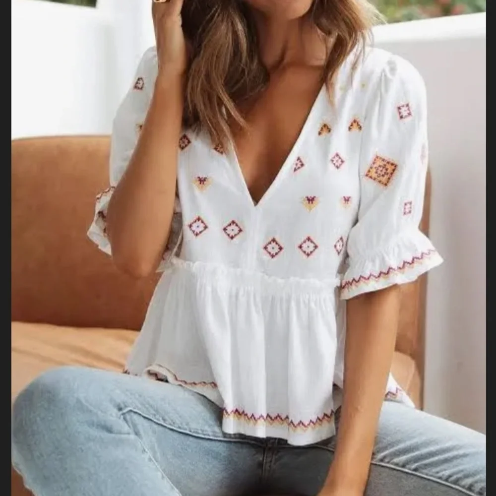 Petal & Pup Linen Shirt (size: 8) - Picture 5 of 5